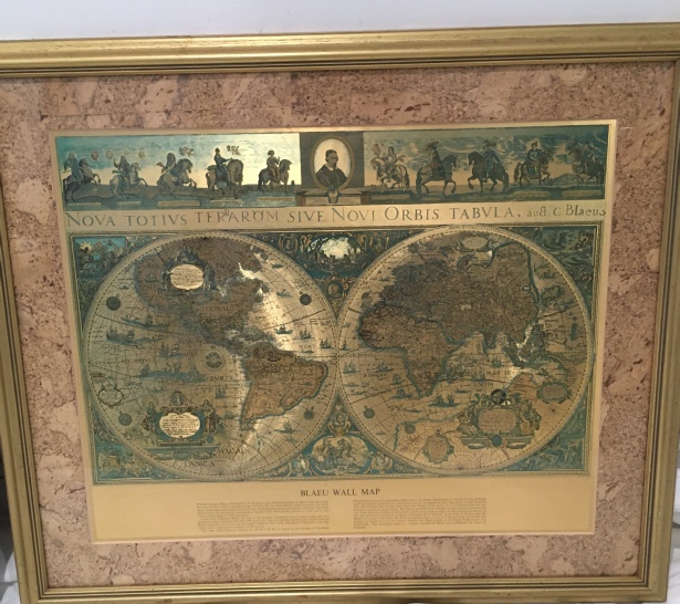 World etched Map